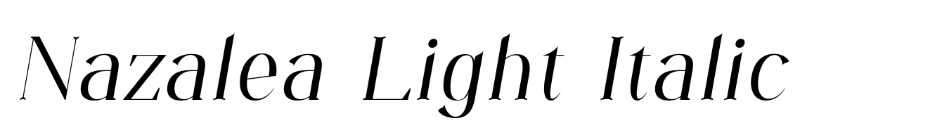 Nazalea Light Italic